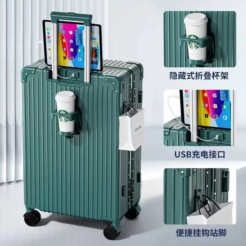 New 28 inch high-capacity travel box, custom-made silent universal wheel trolley box gift box