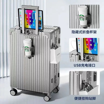 New 28 inch high-capacity travel box, custom-made silent universal wheel trolley box gift box