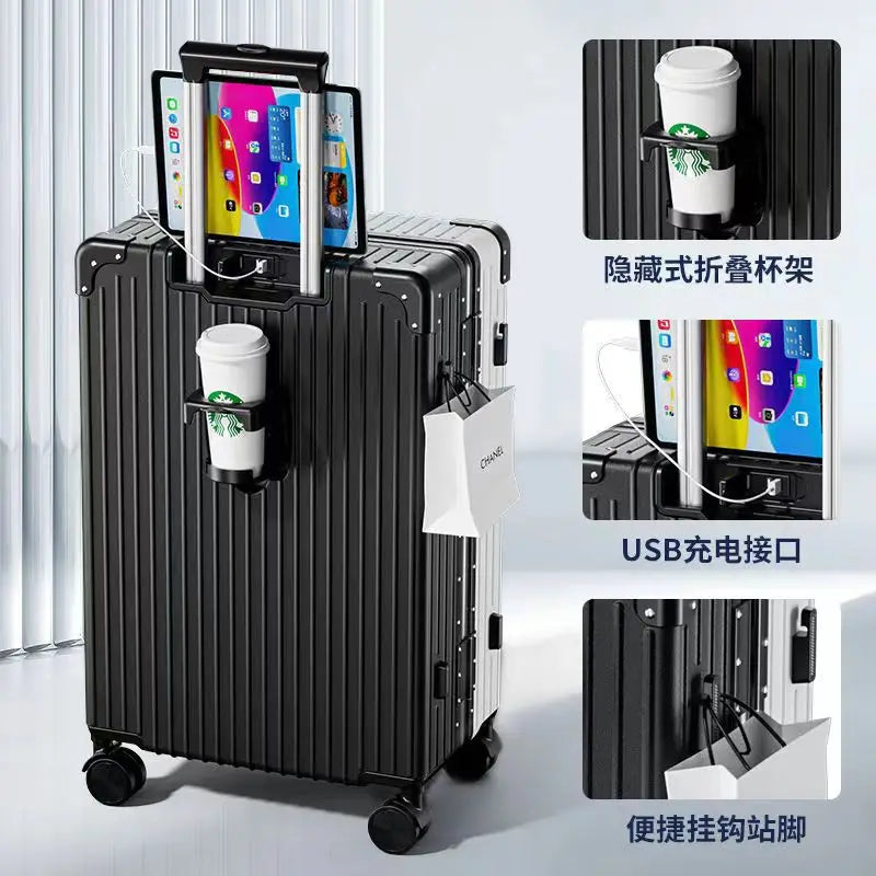 New 28 inch high-capacity travel box, custom-made silent universal wheel trolley box gift box