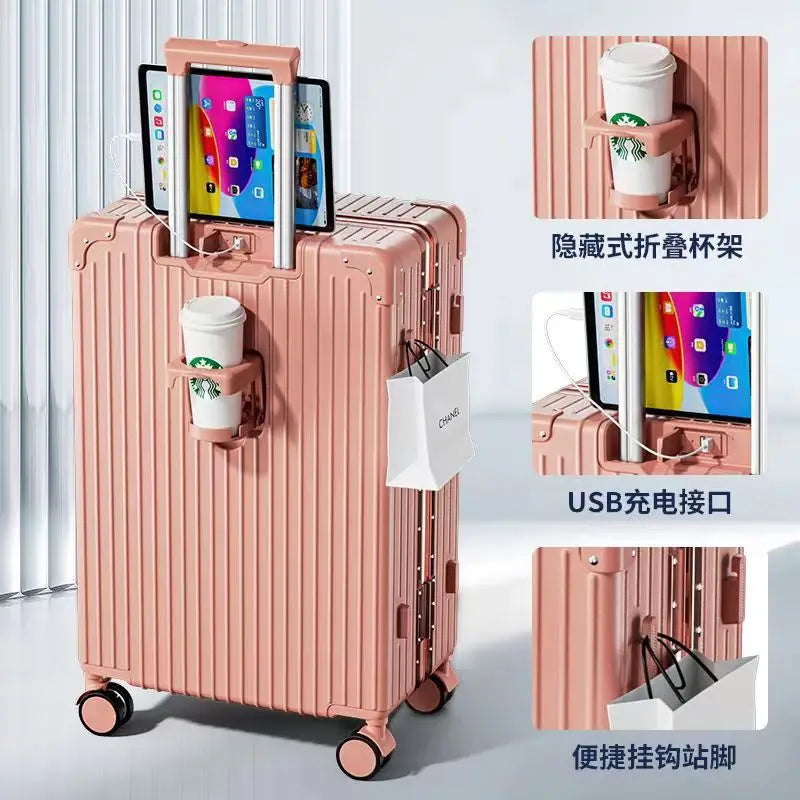 New 28 inch high-capacity travel box, custom-made silent universal wheel trolley box gift box