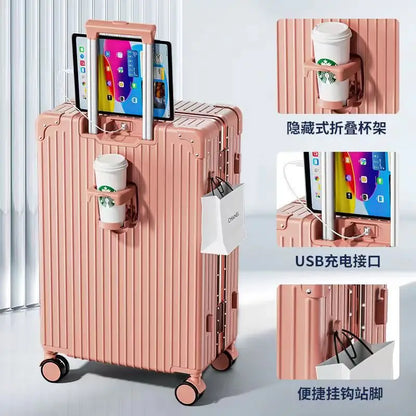 New 28 inch high-capacity travel box, custom-made silent universal wheel trolley box gift box