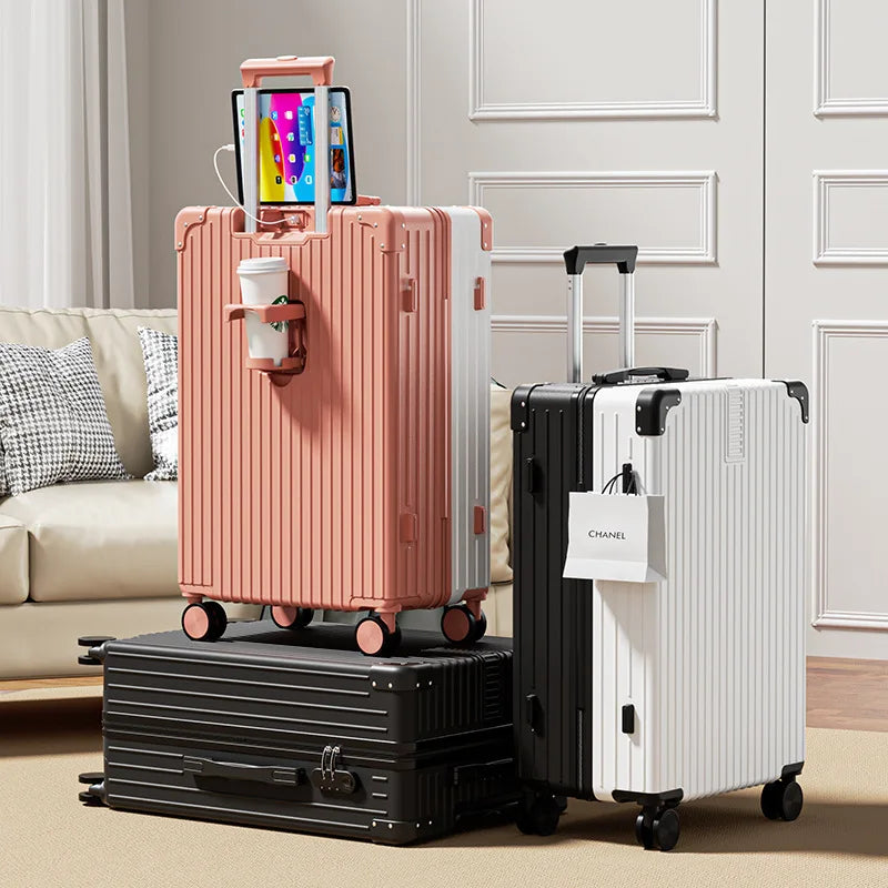 New 28 inch high-capacity travel box, custom-made silent universal wheel trolley box gift box
