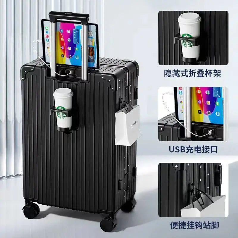 New 28 inch high-capacity travel box, custom-made silent universal wheel trolley box gift box