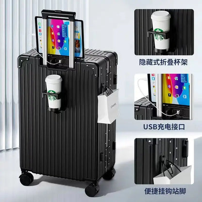 New 28 inch high-capacity travel box, custom-made silent universal wheel trolley box gift box