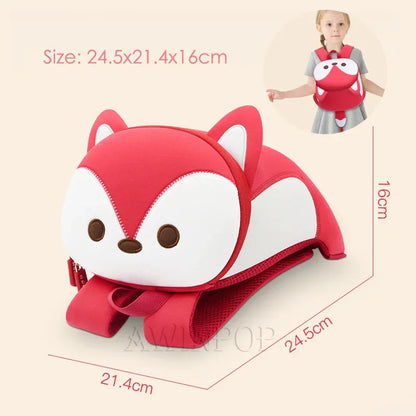 New 3D Cute Fox Kids School Bags for Girls Boys Toddler Children School Backpacks Cartoon Animals Backpacks Mochila Escolar