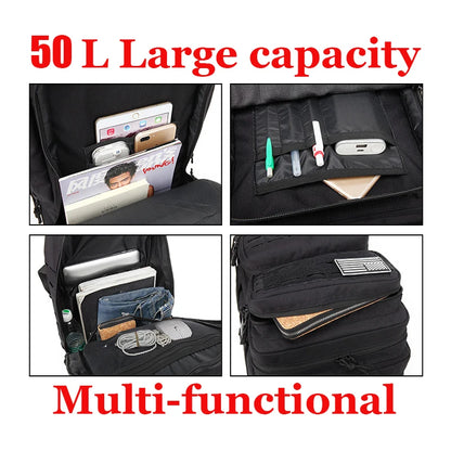 New 50L extra-large capacity outdoor sports backpack Outdoor Camping Backpacking Trekking Tour Oxford Mochira