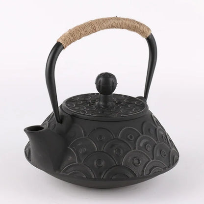 New 7 Chioces Cast Iron Teapot Set Japanese Tea Pot Tetsubin Kettle Enamel 900ml Kung Fu Infusers Metal Net Filter Cooking Tools