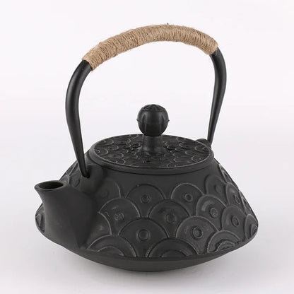 New 7 Chioces Cast Iron Teapot Set Japanese Tea Pot Tetsubin Kettle Enamel 900ml Kung Fu Infusers Metal Net Filter Cooking Tools