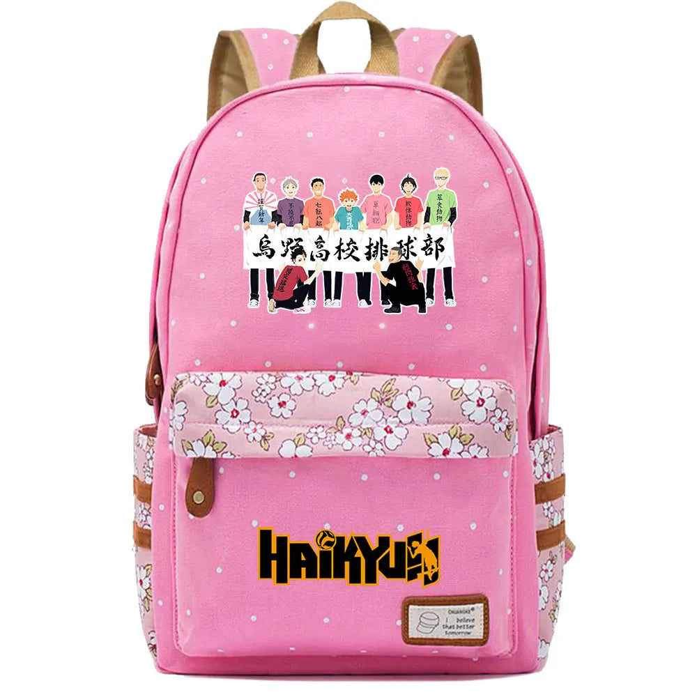 New Animal Volleyball Juvenile Boy Girl Kids School Book Bags Women Bagpack Teenagers Schoolbags Canvas Laptop Travel Backpack