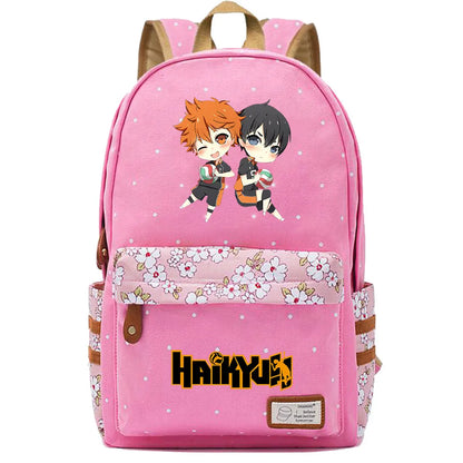 New Animal Volleyball Juvenile Boy Girl Kids School Book Bags Women Bagpack Teenagers Schoolbags Canvas Laptop Travel Backpack