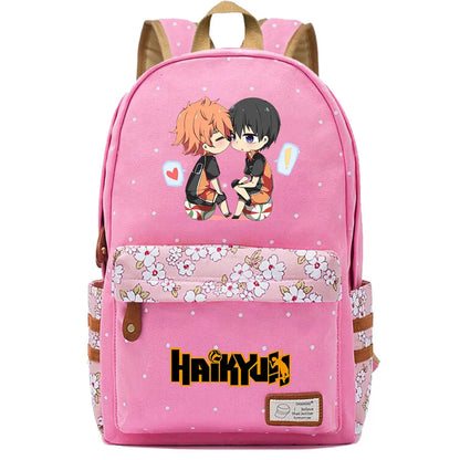 New Animal Volleyball Juvenile Boy Girl Kids School Book Bags Women Bagpack Teenagers Schoolbags Canvas Laptop Travel Backpack