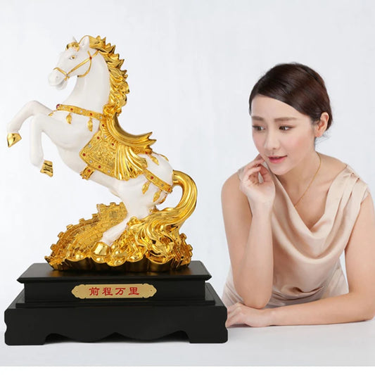 New Animals Horse Statue  Resin Art Sculpture  Luxury Home Living Room,  office Decoration Statue The Best Gift  Free Delivery