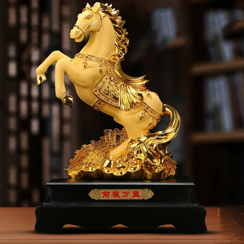 New Animals Horse Statue  Resin Art Sculpture  Luxury Home Living Room,  office Decoration Statue The Best Gift  Free Delivery