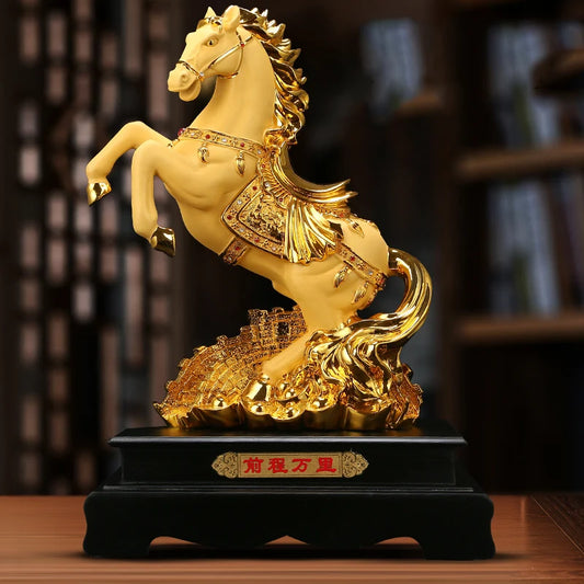 New Animals Horse Statue  Resin Art Sculpture  Luxury Home Living Room,  office Decoration Statue The Best Gift  Free Delivery