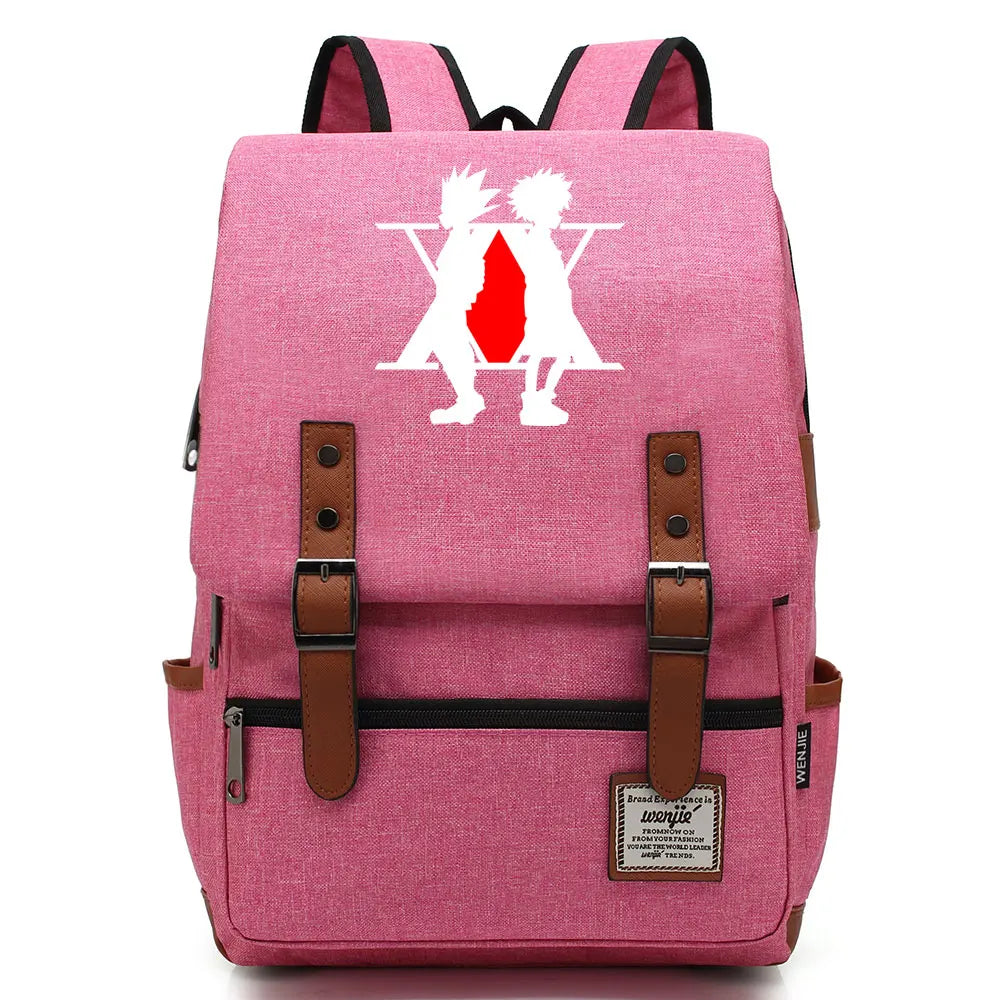 New Anime Gon Freecss Boy Girl Kids Student School Book Bags Teenagers Canvas Women Bagpack Men Laptop Travel Backpack