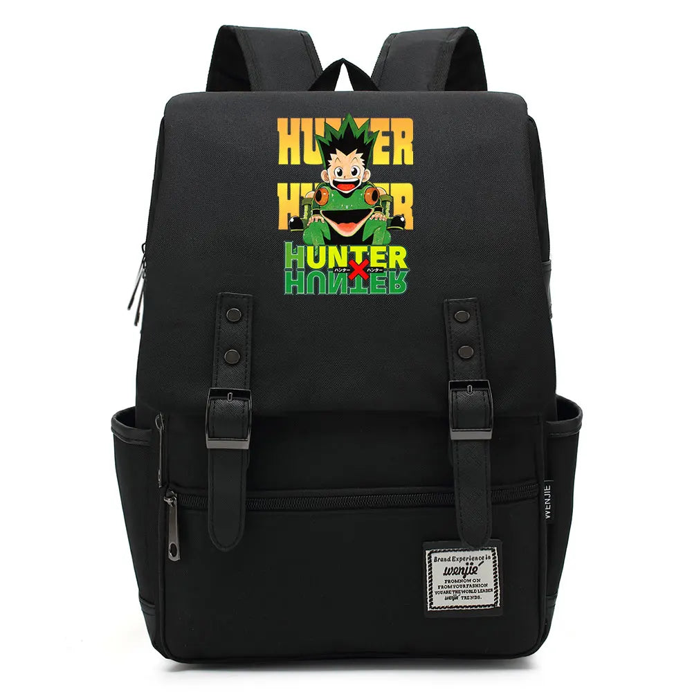 New Anime Gon Freecss Boy Girl Kids Student School Book Bags Teenagers Canvas Women Bagpack Men Laptop Travel Backpack