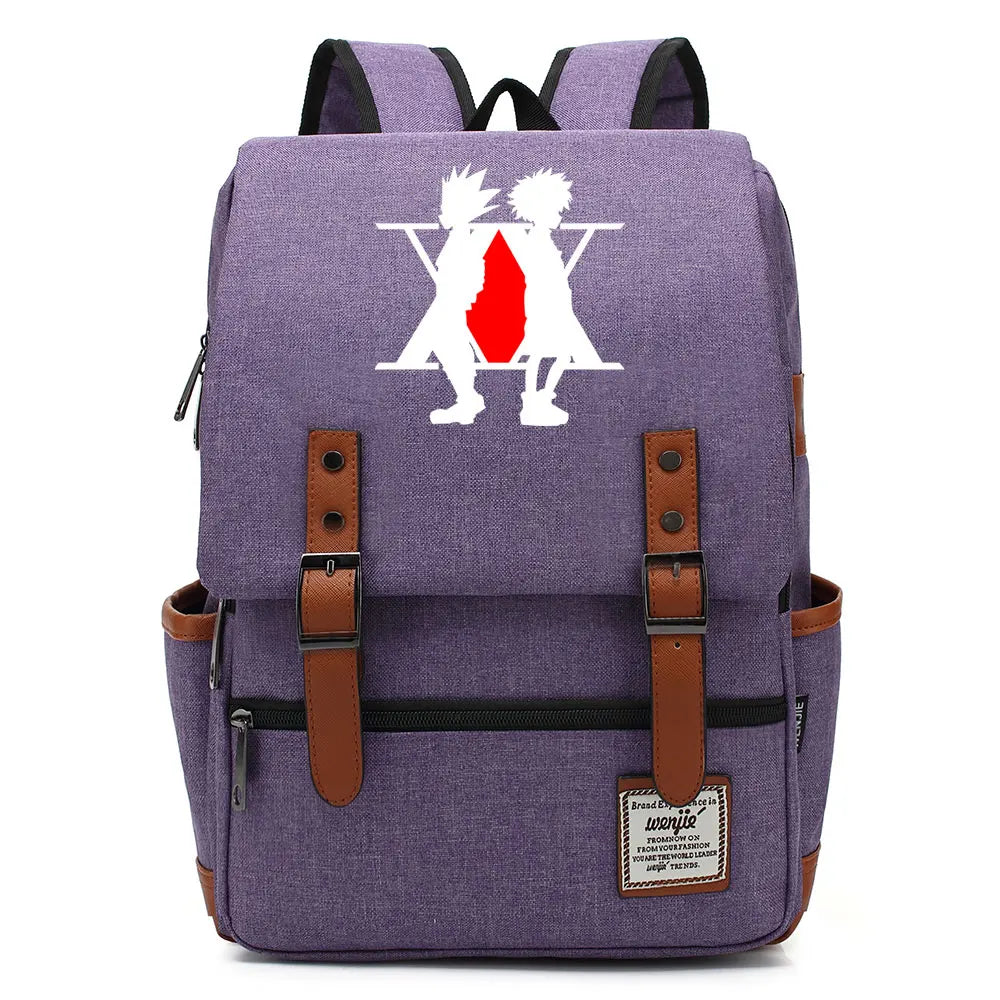 New Anime Gon Freecss Boy Girl Kids Student School Book Bags Teenagers Canvas Women Bagpack Men Laptop Travel Backpack