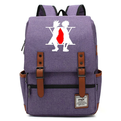 New Anime Gon Freecss Boy Girl Kids Student School Book Bags Teenagers Canvas Women Bagpack Men Laptop Travel Backpack