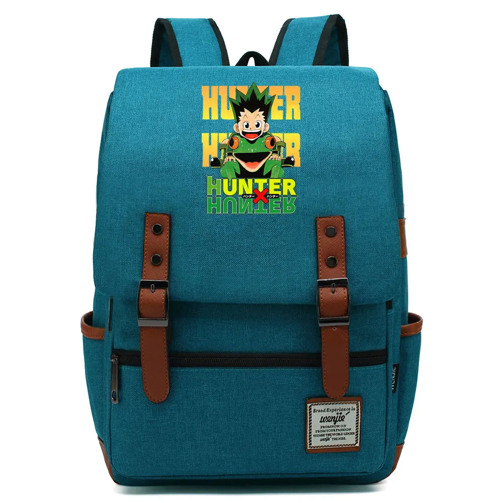 New Anime Gon Freecss Boy Girl Kids Student School Book Bags Teenagers Canvas Women Bagpack Men Laptop Travel Backpack