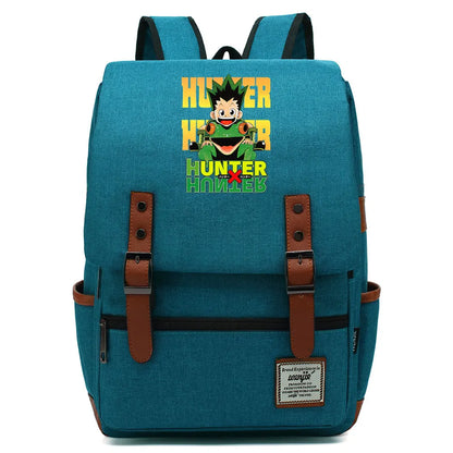 New Anime Gon Freecss Boy Girl Kids Student School Book Bags Teenagers Canvas Women Bagpack Men Laptop Travel Backpack