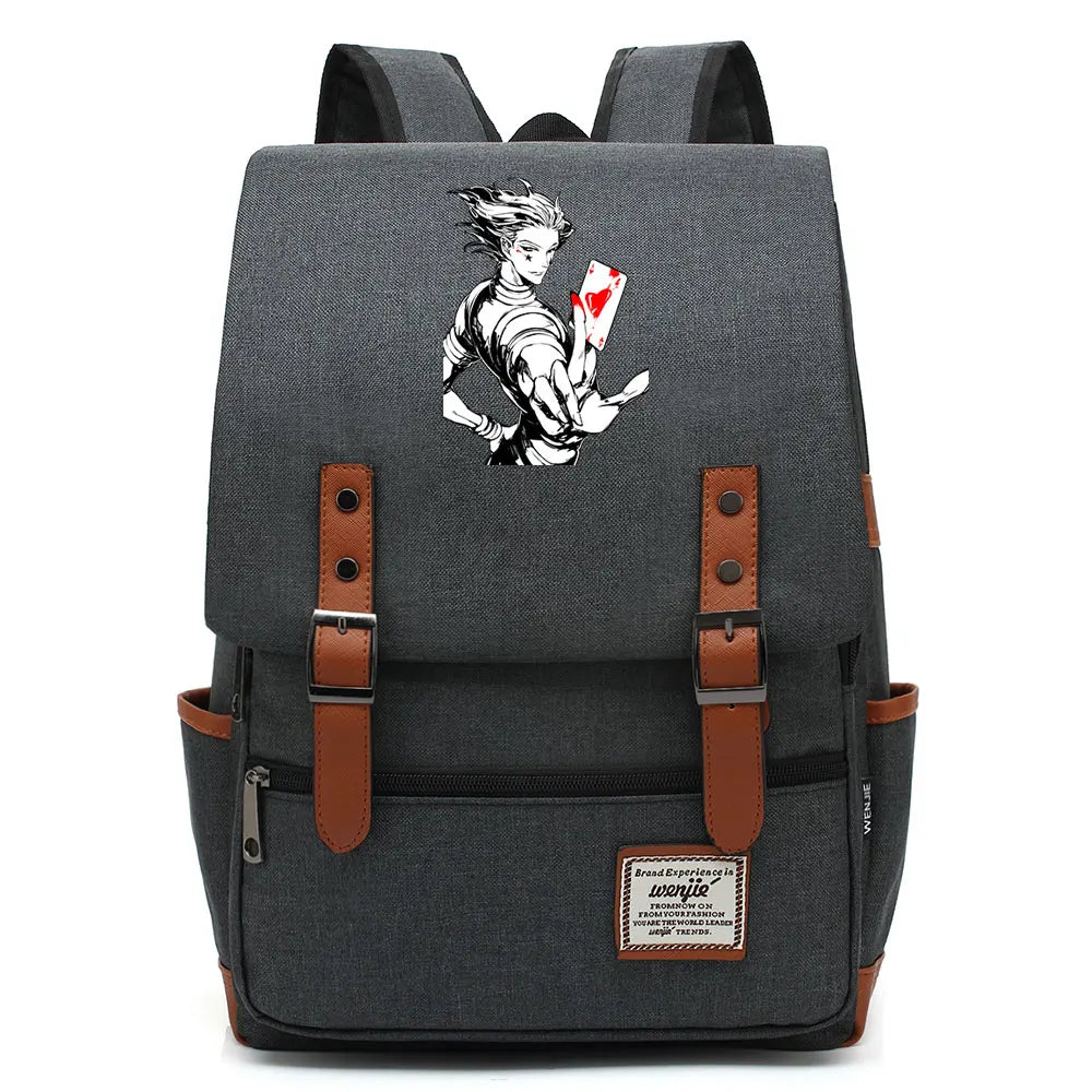 New Anime Gon Freecss Boy Girl Kids Student School Book Bags Teenagers Canvas Women Bagpack Men Laptop Travel Backpack