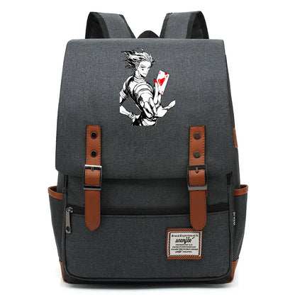 New Anime Gon Freecss Boy Girl Kids Student School Book Bags Teenagers Canvas Women Bagpack Men Laptop Travel Backpack