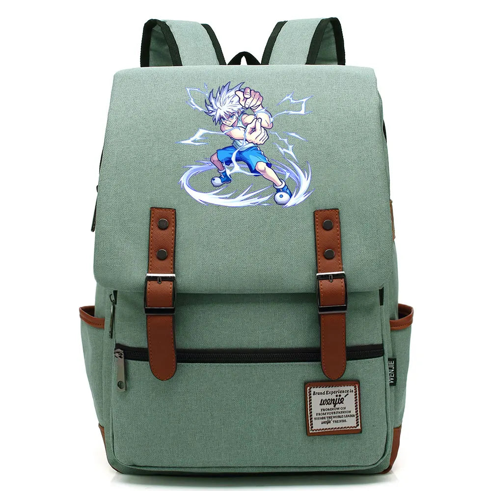 New Anime Gon Freecss Boy Girl Kids Student School Book Bags Teenagers Canvas Women Bagpack Men Laptop Travel Backpack