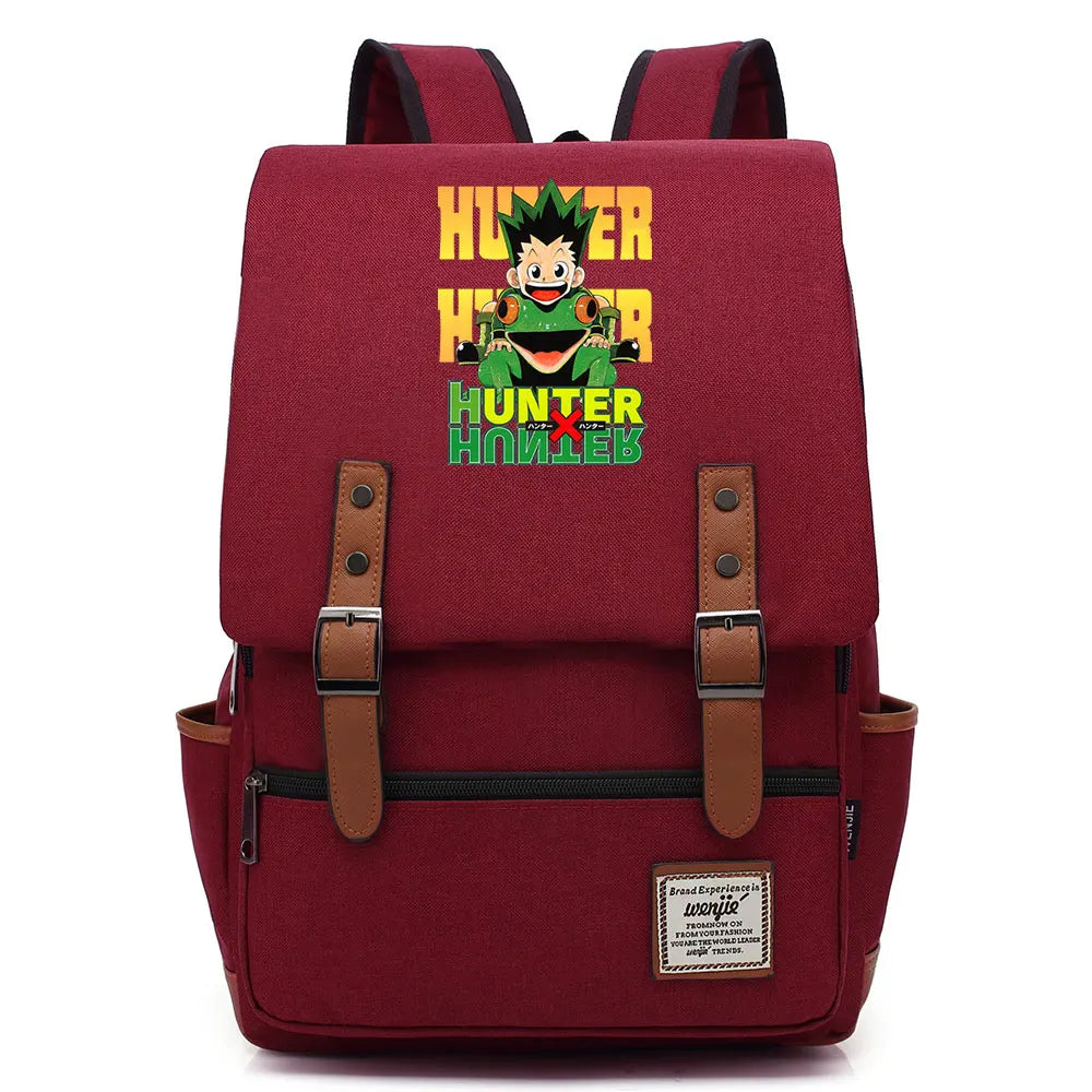 New Anime Gon Freecss Boy Girl Kids Student School Book Bags Teenagers Canvas Women Bagpack Men Laptop Travel Backpack