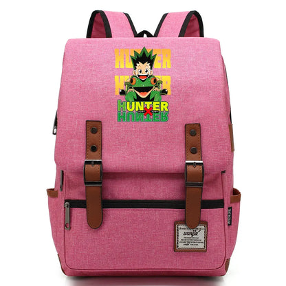 New Anime Gon Freecss Boy Girl Kids Student School Book Bags Teenagers Canvas Women Bagpack Men Laptop Travel Backpack