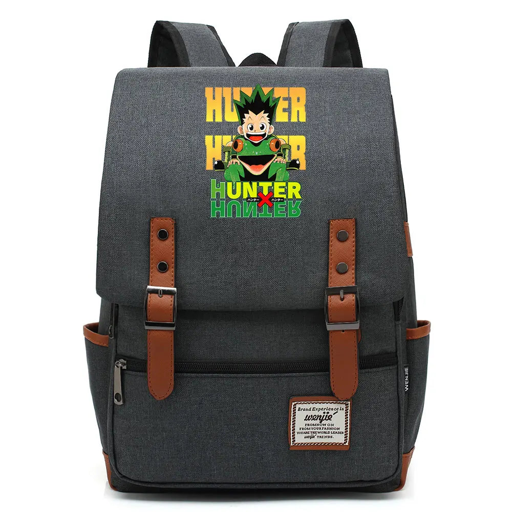 New Anime Gon Freecss Boy Girl Kids Student School Book Bags Teenagers Canvas Women Bagpack Men Laptop Travel Backpack