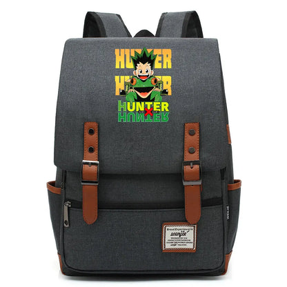 New Anime Gon Freecss Boy Girl Kids Student School Book Bags Teenagers Canvas Women Bagpack Men Laptop Travel Backpack