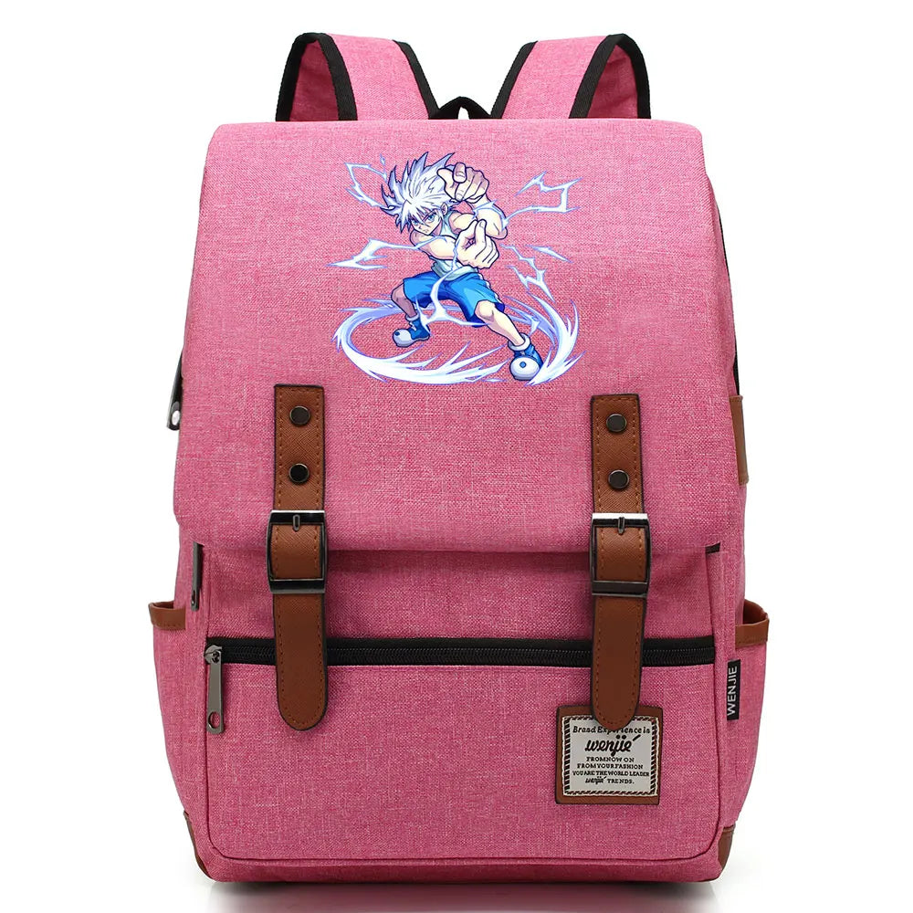 New Anime Gon Freecss Boy Girl Kids Student School Book Bags Teenagers Canvas Women Bagpack Men Laptop Travel Backpack