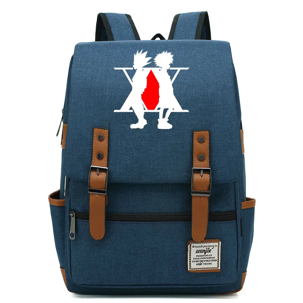 New Anime Gon Freecss Boy Girl Kids Student School Book Bags Teenagers Canvas Women Bagpack Men Laptop Travel Backpack