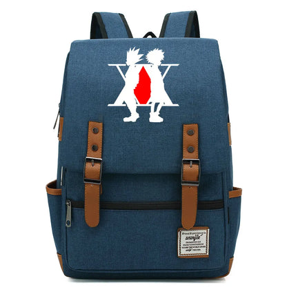 New Anime Gon Freecss Boy Girl Kids Student School Book Bags Teenagers Canvas Women Bagpack Men Laptop Travel Backpack