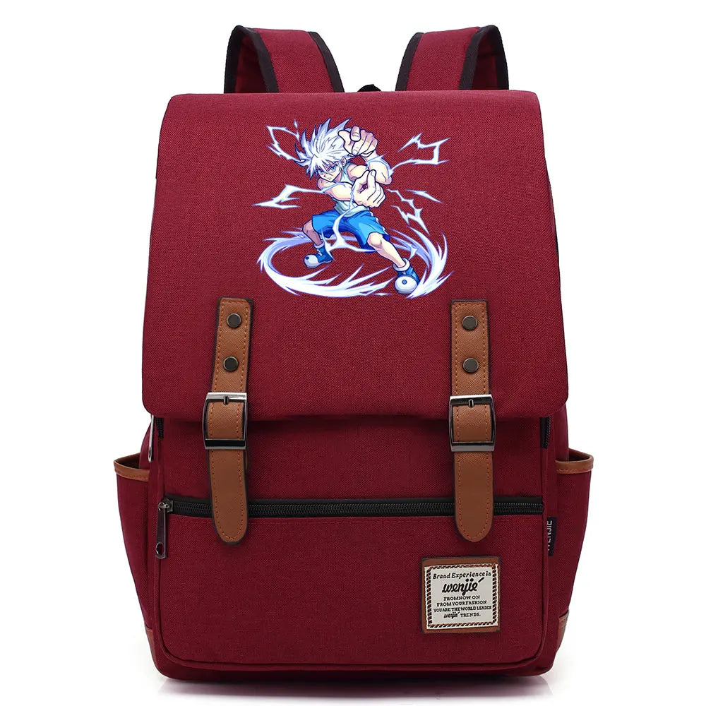 New Anime Gon Freecss Boy Girl Kids Student School Book Bags Teenagers Canvas Women Bagpack Men Laptop Travel Backpack