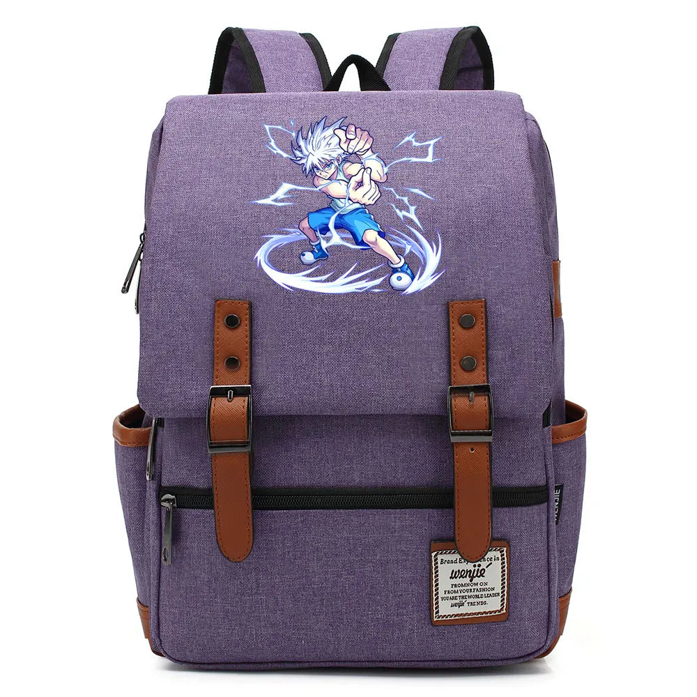 New Anime Gon Freecss Boy Girl Kids Student School Book Bags Teenagers Canvas Women Bagpack Men Laptop Travel Backpack