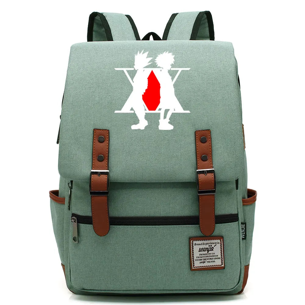 New Anime Gon Freecss Boy Girl Kids Student School Book Bags Teenagers Canvas Women Bagpack Men Laptop Travel Backpack