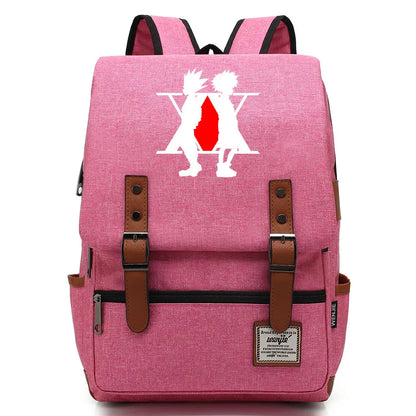 New Anime Gon Freecss Boy Girl Kids Student School Book Bags Teenagers Canvas Women Bagpack Men Laptop Travel Backpack