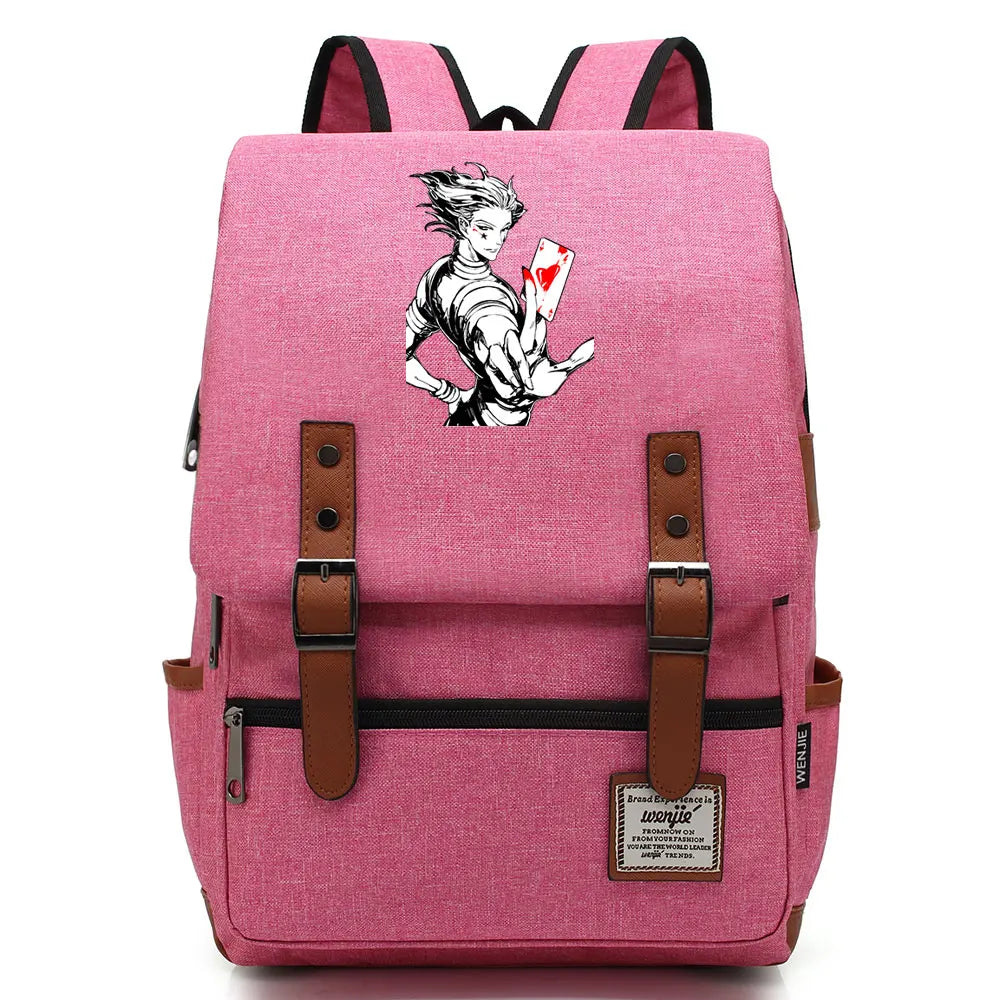 New Anime Gon Freecss Boy Girl Kids Student School Book Bags Teenagers Canvas Women Bagpack Men Laptop Travel Backpack