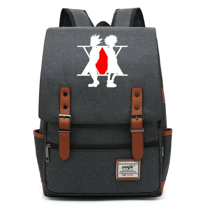 New Anime Gon Freecss Boy Girl Kids Student School Book Bags Teenagers Canvas Women Bagpack Men Laptop Travel Backpack
