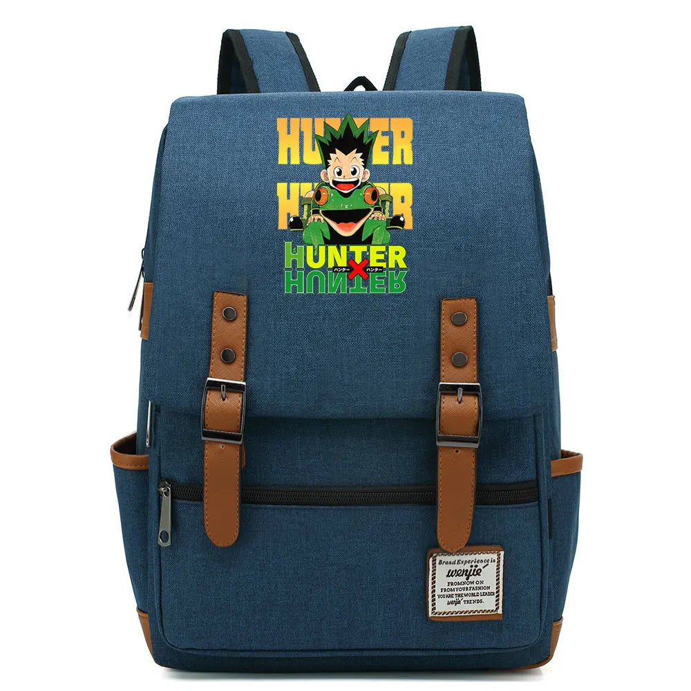 New Anime Gon Freecss Boy Girl Kids Student School Book Bags Teenagers Canvas Women Bagpack Men Laptop Travel Backpack