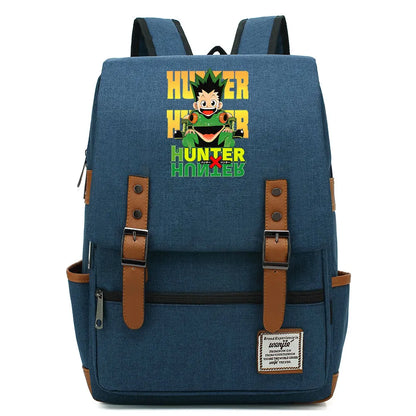 New Anime Gon Freecss Boy Girl Kids Student School Book Bags Teenagers Canvas Women Bagpack Men Laptop Travel Backpack