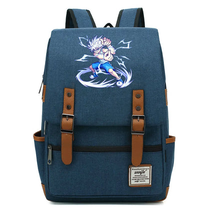 New Anime Gon Freecss Boy Girl Kids Student School Book Bags Teenagers Canvas Women Bagpack Men Laptop Travel Backpack