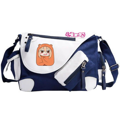 New Anime Himouto! Umaru-chan Prints Men Canvas Travel Women Messenger Shoulder Bags Teenager Satchels Boys Girls Kids Bookbag
