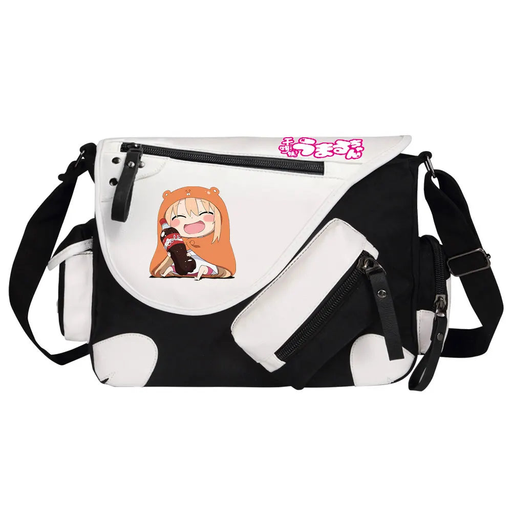 New Anime Himouto! Umaru-chan Prints Men Canvas Travel Women Messenger Shoulder Bags Teenager Satchels Boys Girls Kids Bookbag