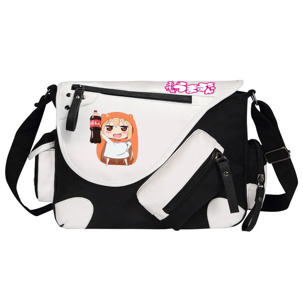 New Anime Himouto! Umaru-chan Prints Men Canvas Travel Women Messenger Shoulder Bags Teenager Satchels Boys Girls Kids Bookbag