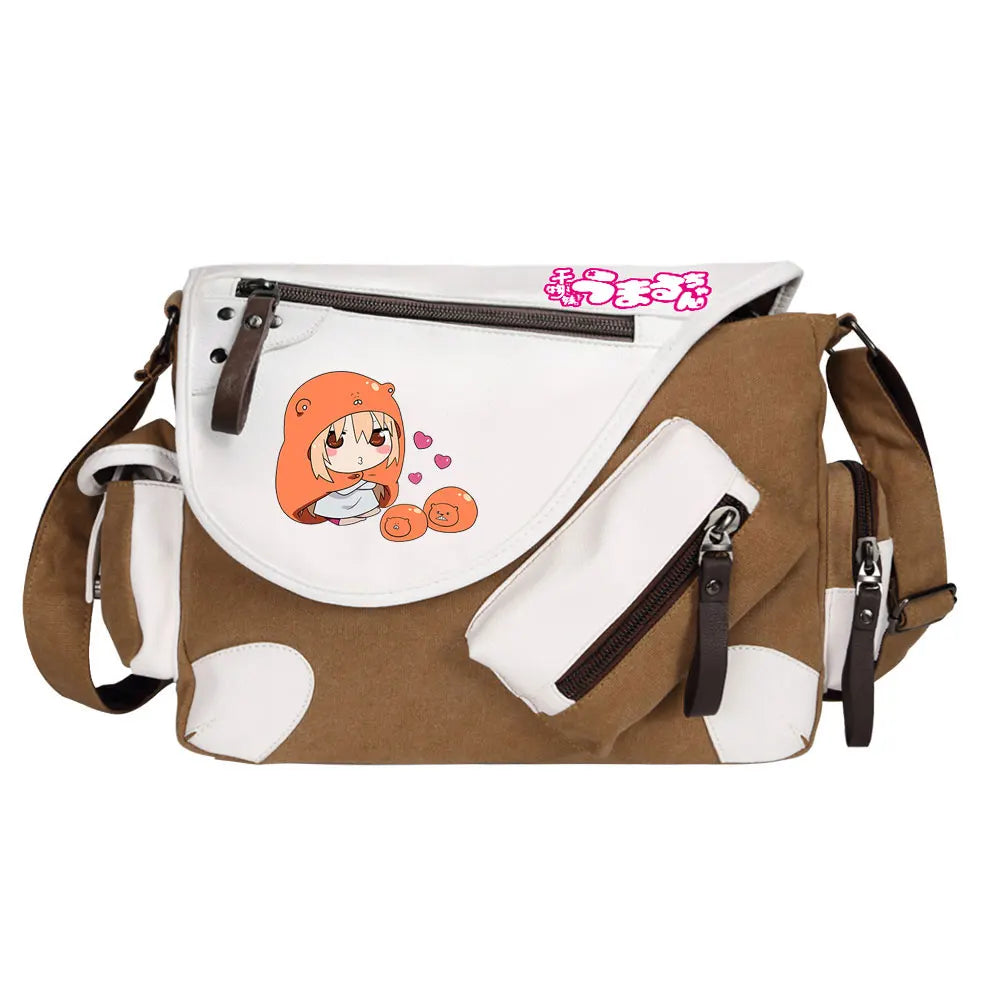 New Anime Himouto! Umaru-chan Prints Men Canvas Travel Women Messenger Shoulder Bags Teenager Satchels Boys Girls Kids Bookbag