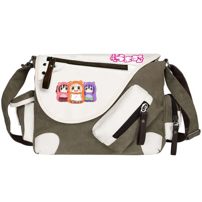 New Anime Himouto! Umaru-chan Prints Men Canvas Travel Women Messenger Shoulder Bags Teenager Satchels Boys Girls Kids Bookbag