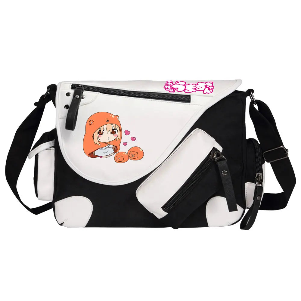 New Anime Himouto! Umaru-chan Prints Men Canvas Travel Women Messenger Shoulder Bags Teenager Satchels Boys Girls Kids Bookbag