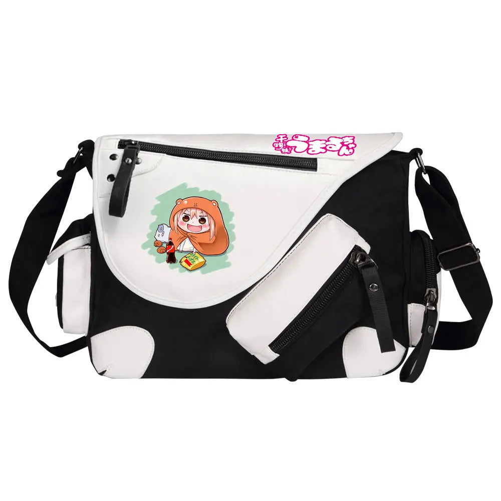 New Anime Himouto! Umaru-chan Prints Men Canvas Travel Women Messenger Shoulder Bags Teenager Satchels Boys Girls Kids Bookbag
